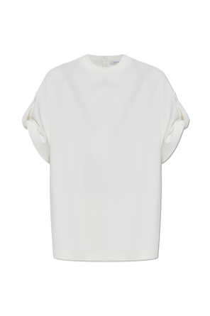 Tシャツ・カットソー OFF WHITE Men Tops 391194 OMAA027G23JER047 WHITE Men's Off-White SS22 Solid Color Cotton Zebra Printing Short
